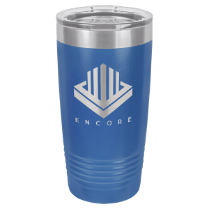 Custom Laser Engraved 20 oz Stainless Steel Tumbler - Single