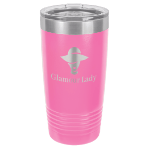 Custom Laser Engraved 20 oz Stainless Steel Tumbler - Single