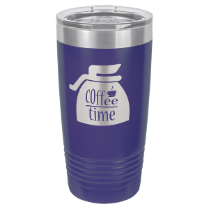 Custom Laser Engraved 20 oz Stainless Steel Tumbler - Single