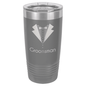 Custom Laser Engraved 20 oz Stainless Steel Tumbler - Single