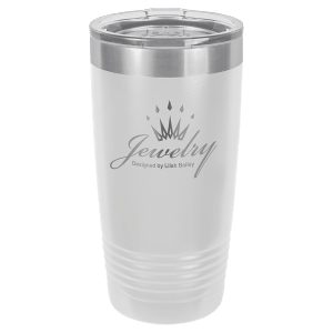 Custom Laser Engraved 20 oz Stainless Steel Tumbler - Single