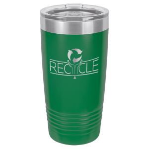 Custom Laser Engraved 20 oz Stainless Steel Tumbler - Single