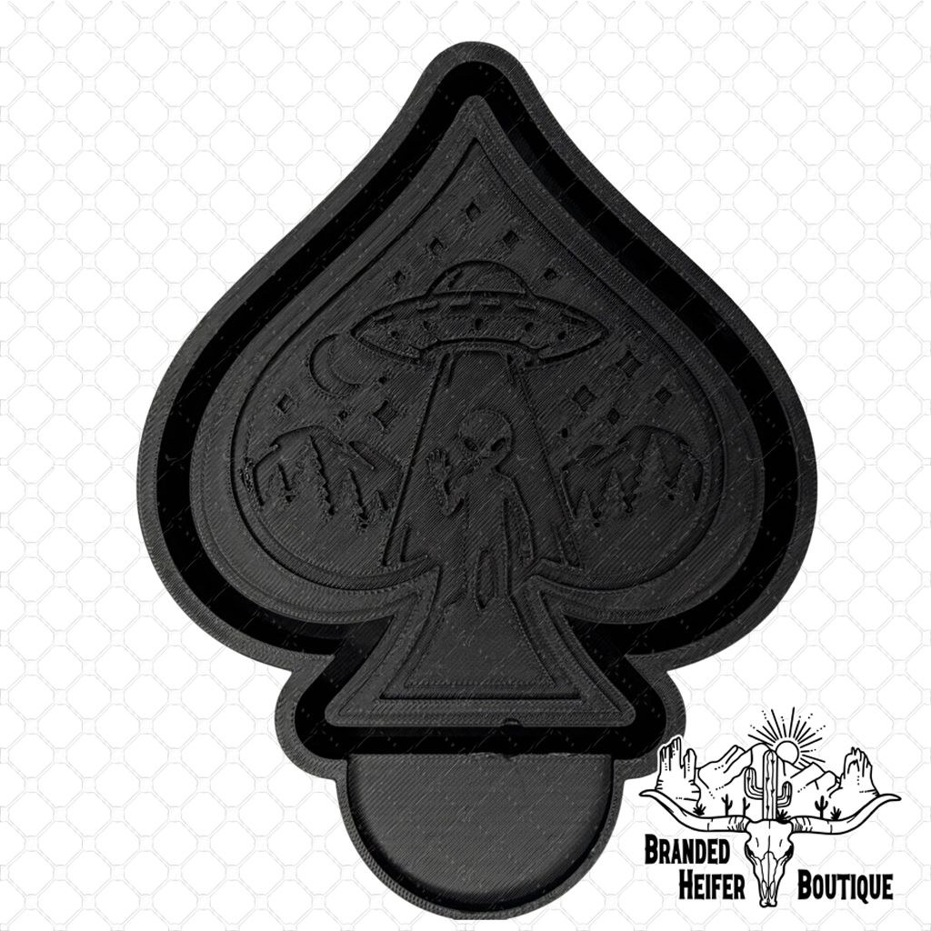 Cosmic Outlaw Alien Spade Freshie Mold