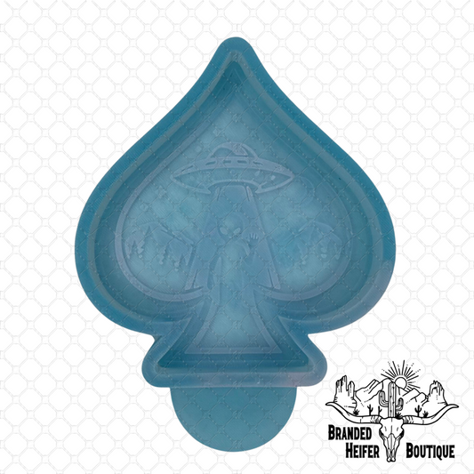 Cosmic Outlaw Alien Spade Freshie Mold