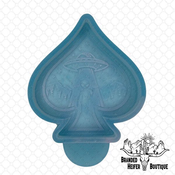 Cosmic Outlaw Alien Spade Freshie Mold