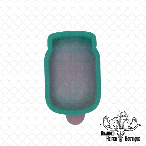 Desert Cactus Mason Jar Freshie Mold