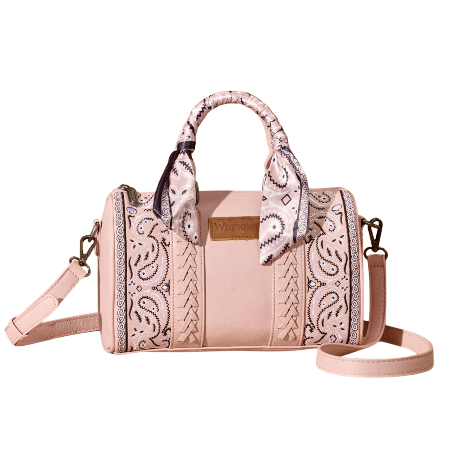 Wrangler Bandana Paisley Print Barrel Crossbody