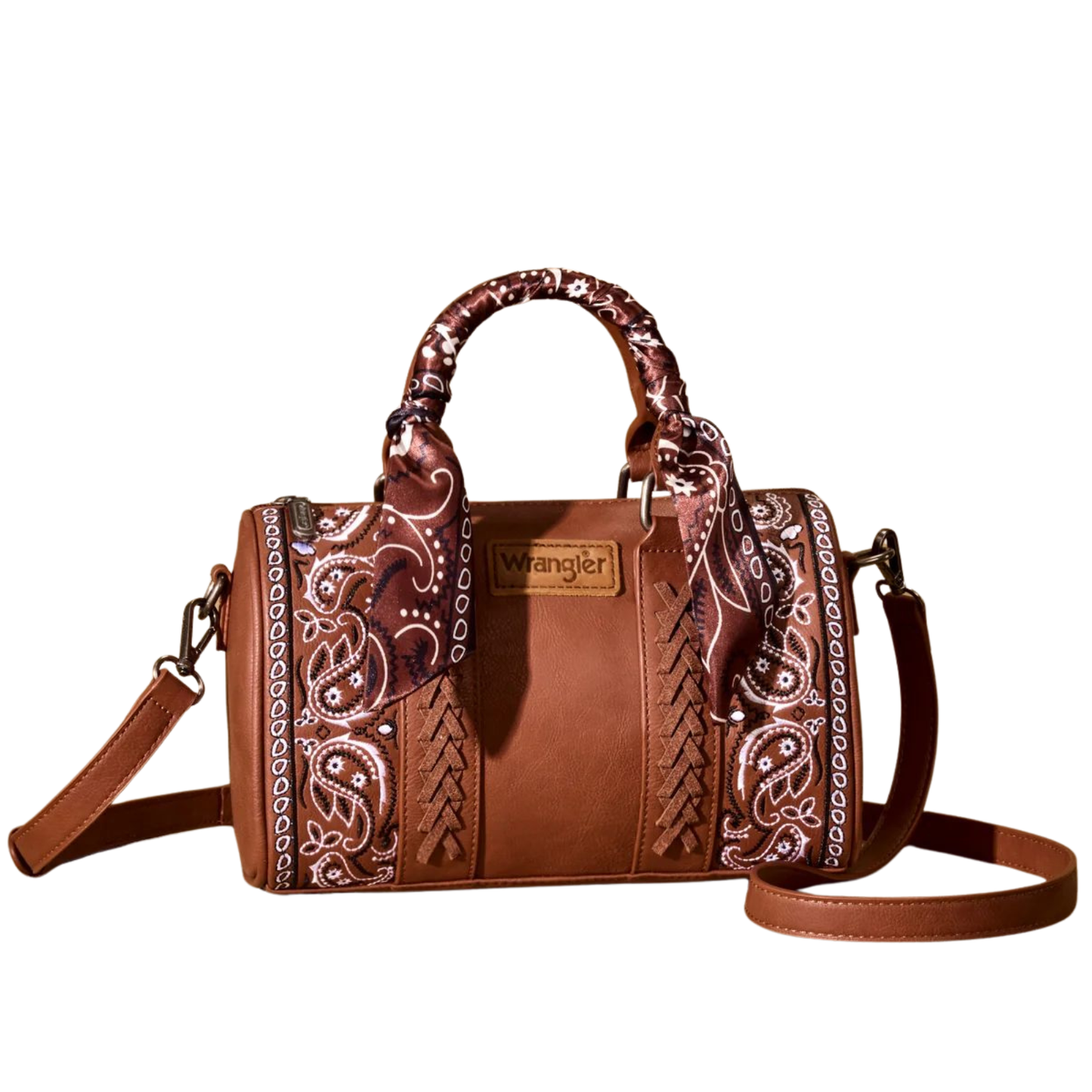 Wrangler Bandana Paisley Print Barrel Crossbody