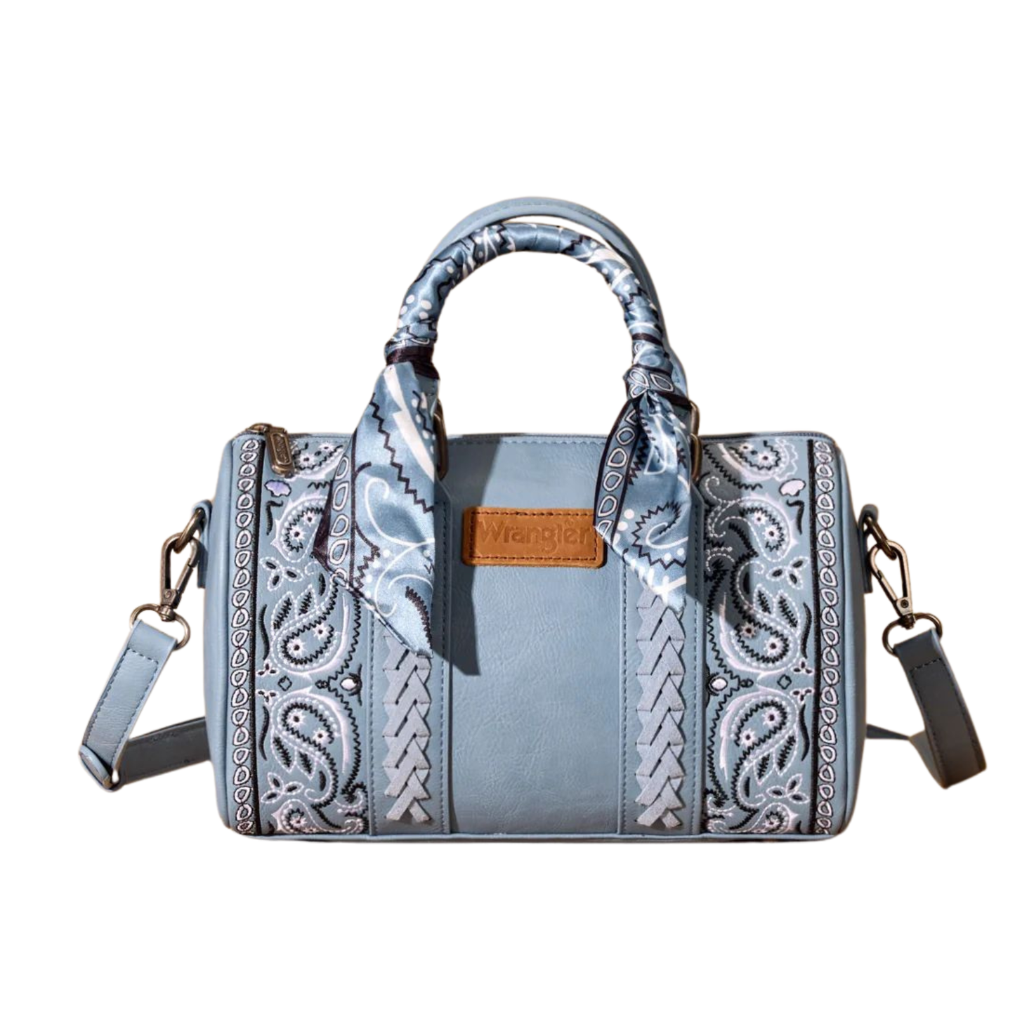 Wrangler Bandana Paisley Print Barrel Crossbody