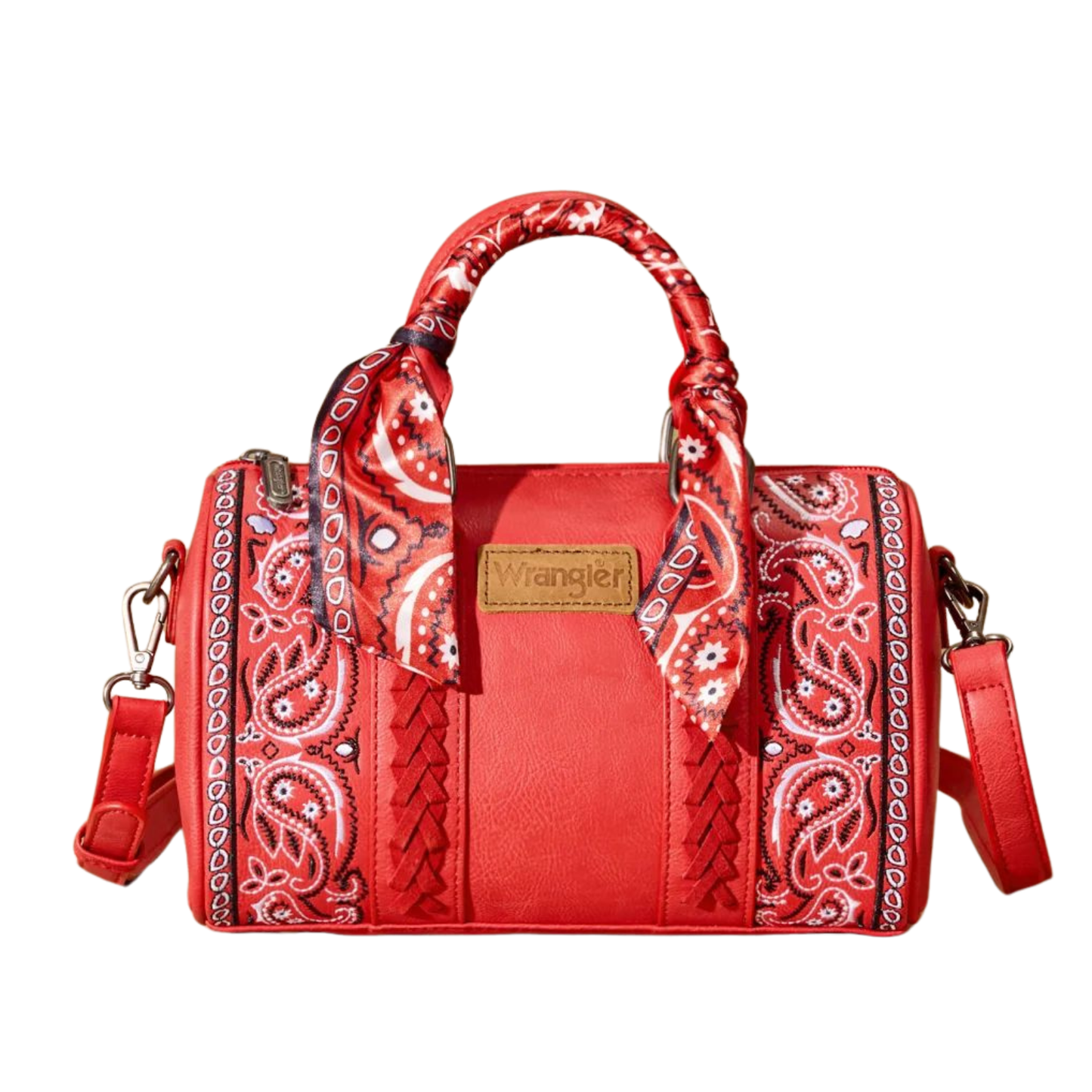 Wrangler Bandana Paisley Print Barrel Crossbody