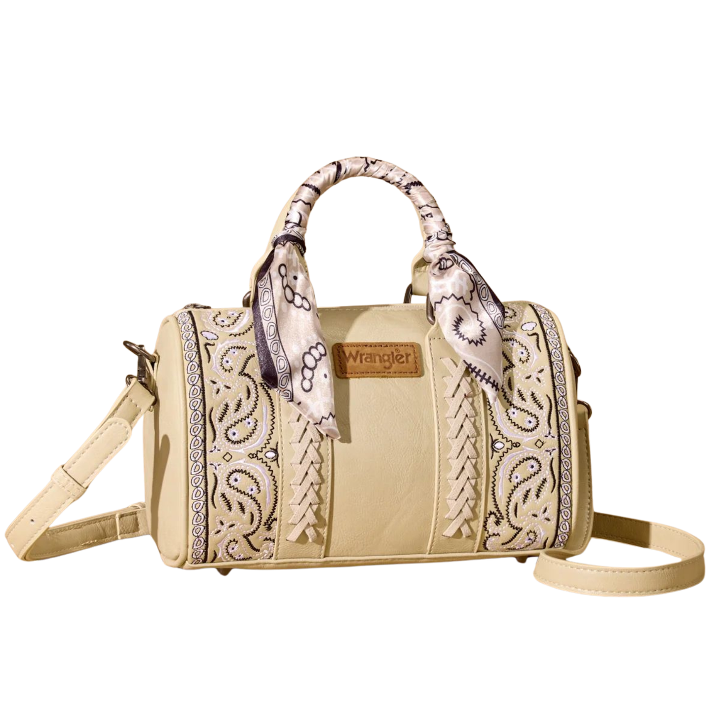 Wrangler Bandana Paisley Print Barrel Crossbody