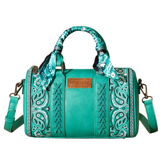 Wrangler Bandana Paisley Print Barrel Crossbody