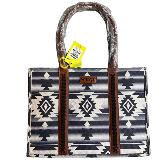 Wrangler Southwestern Aztec Wide Tote Bag