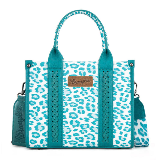 Wrangler Leopard Print Concealed Carry Crossbody Tote
