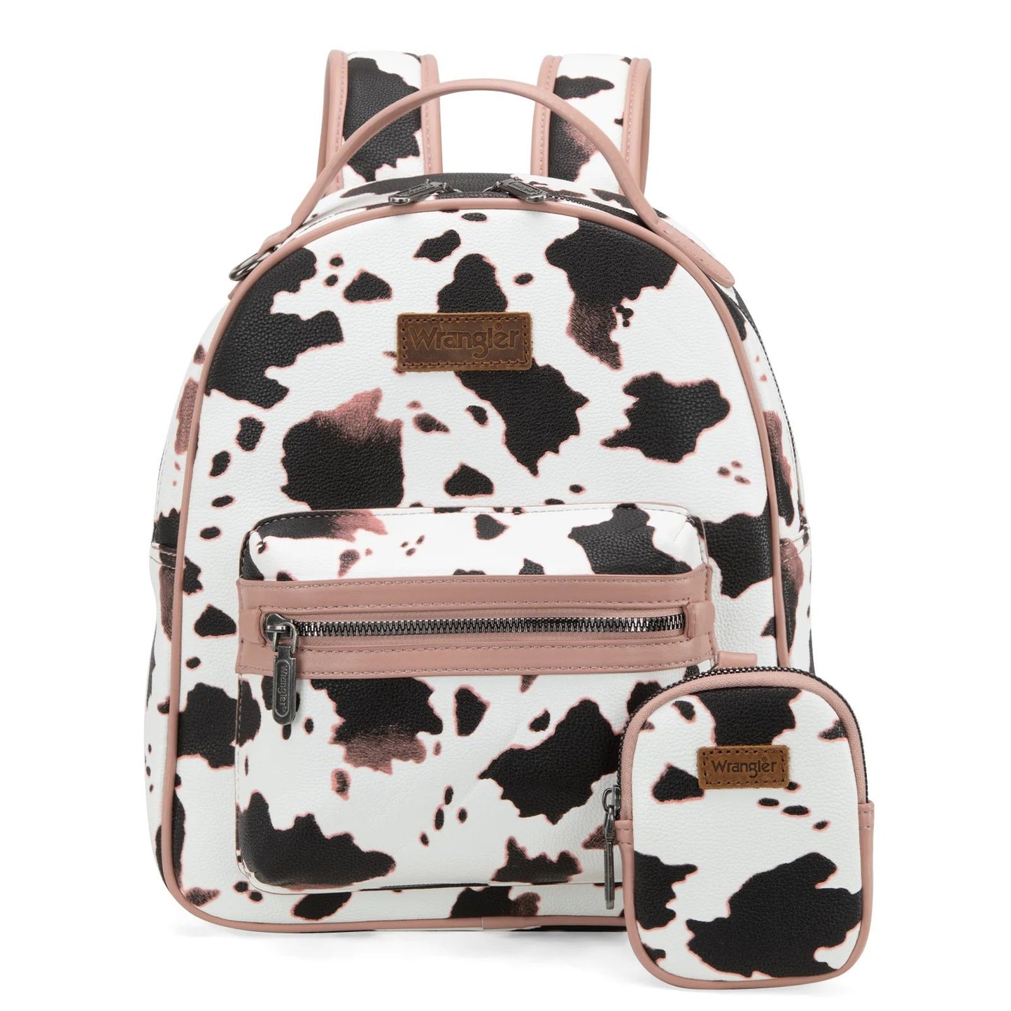 Wrangler Cow Print Backpack With Coin Pouch Full Size