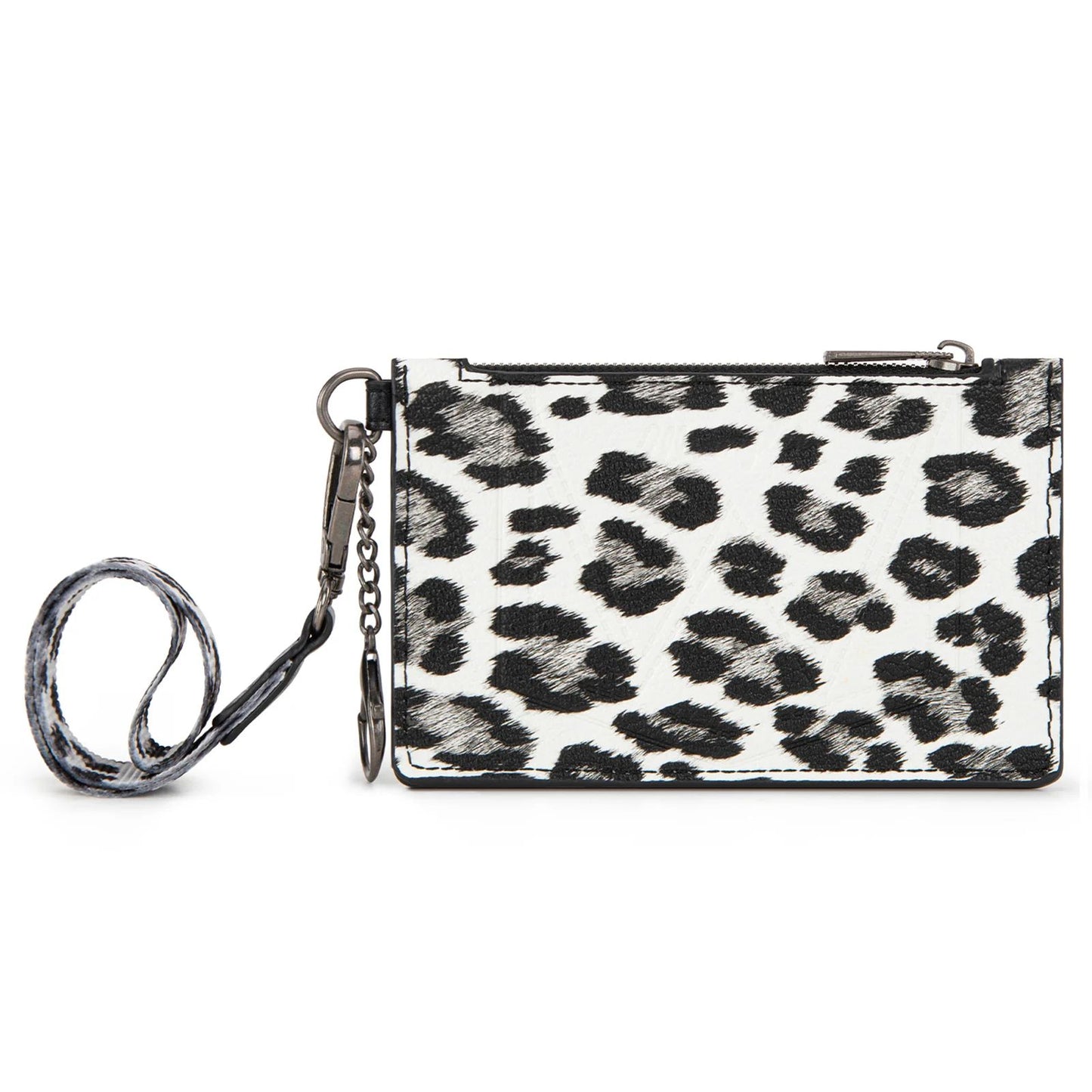Wrangler Leopard Print Key Chain Wristlet Card Wallet