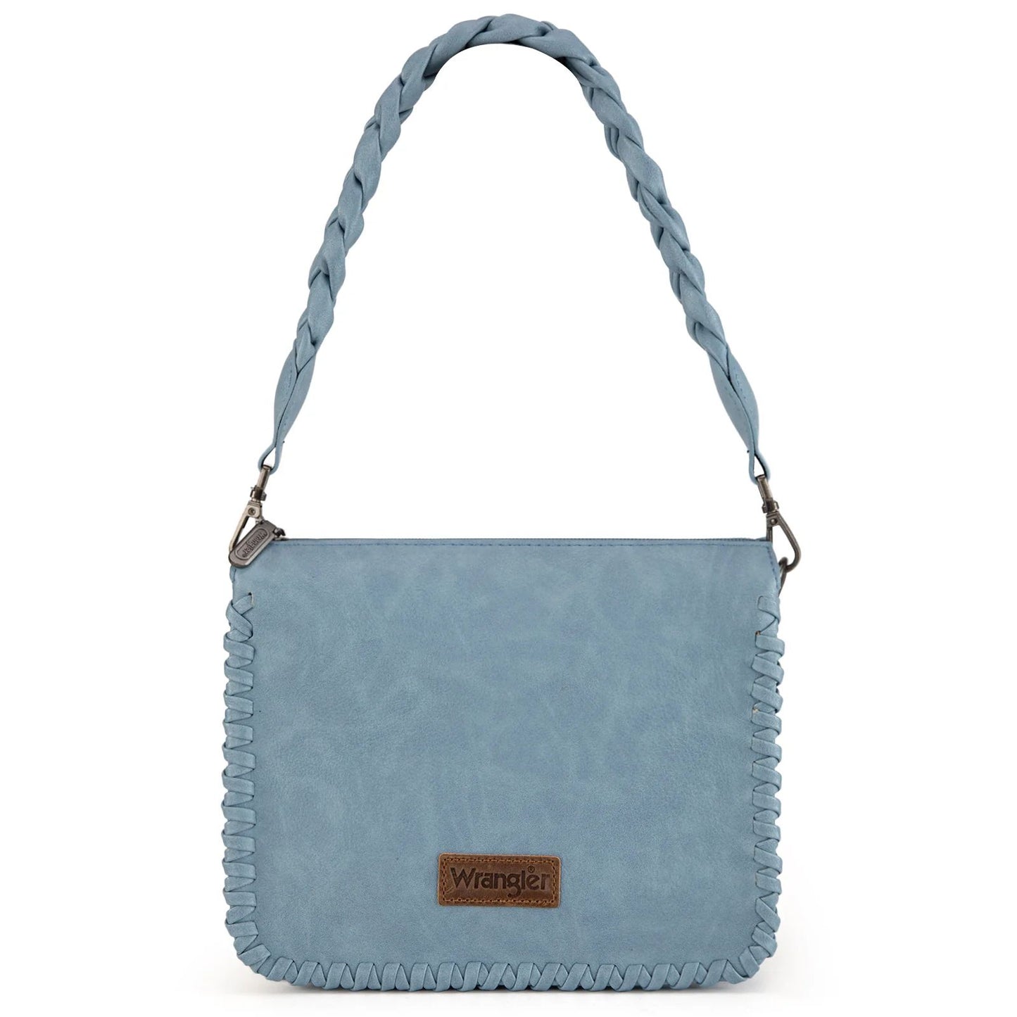Wrangler Whipstitch Braided Strap Hobo/Crossbody Bag