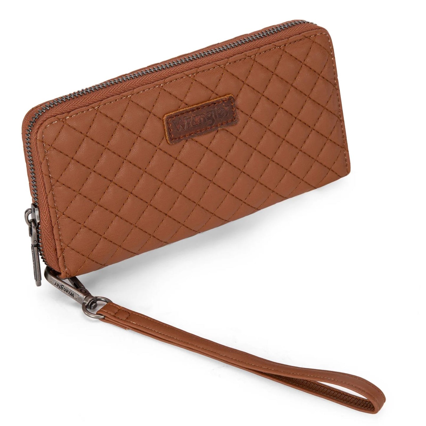 Wrangler Quilted Design RFID Wristlet Wallet