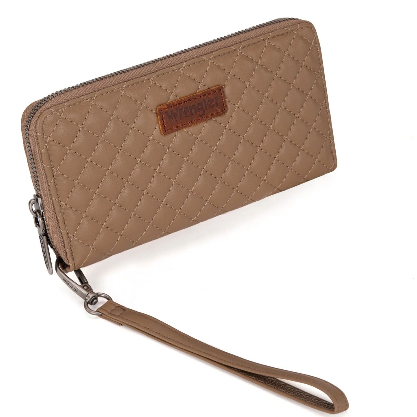 Wrangler Quilted Design RFID Wristlet Wallet