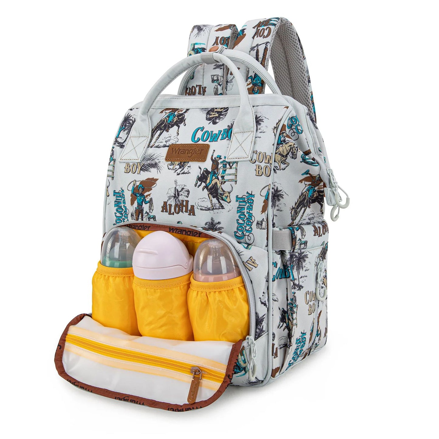 Wrangler Western Printed Callie Diaper Bag Backpack