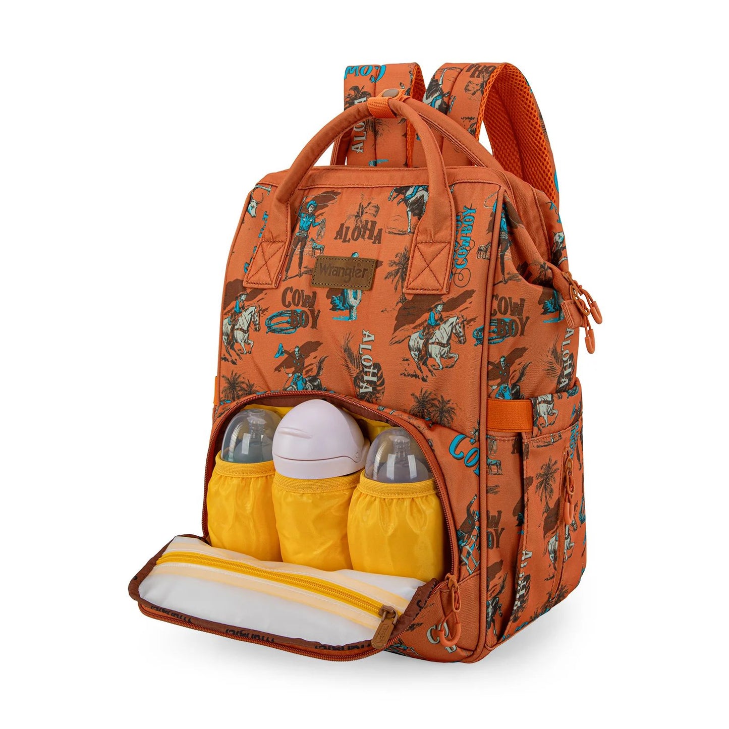 Wrangler Western Printed Callie Diaper Bag Backpack