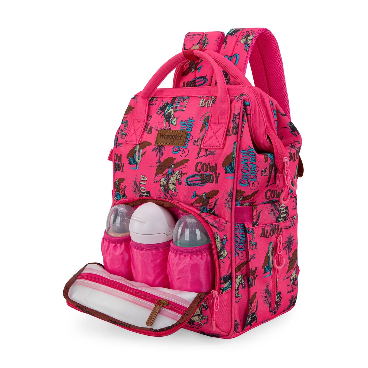 Wrangler Western Printed Callie Diaper Bag Backpack