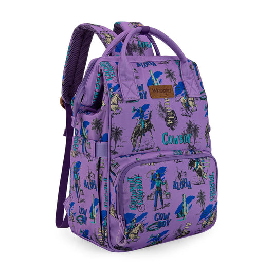 Wrangler Western Printed Callie Diaper Bag Backpack
