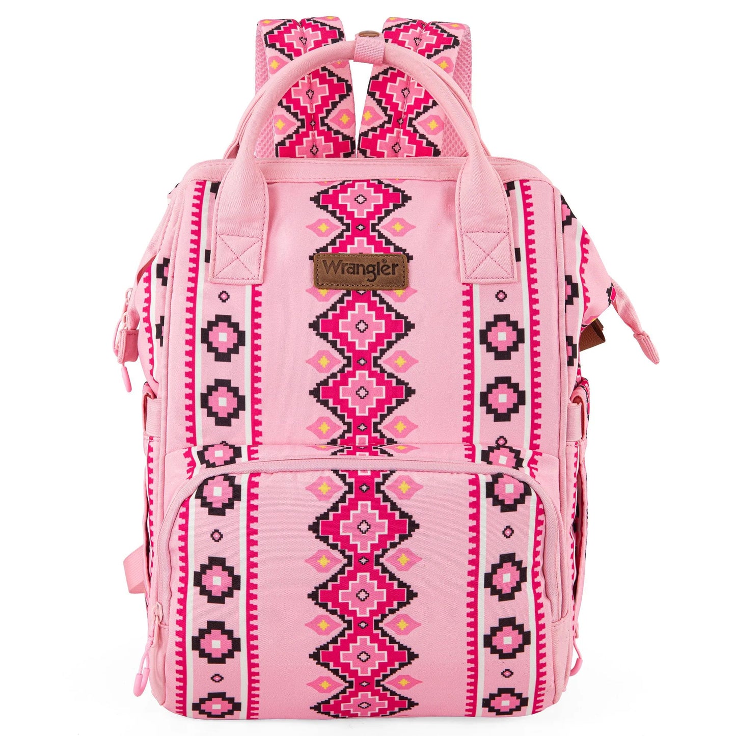 Wrangler Allover Aztec Dual Sided Backpack - Pink