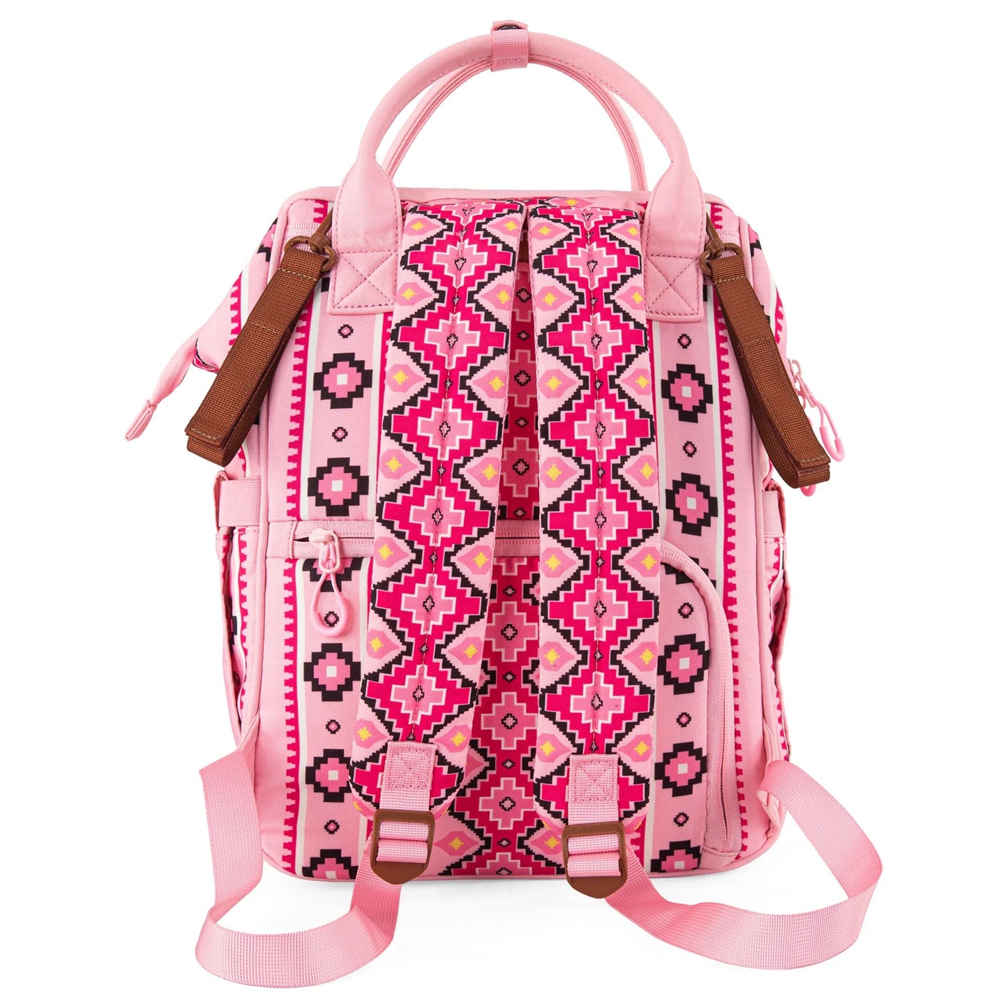 Wrangler Allover Aztec Dual Sided Backpack - Pink
