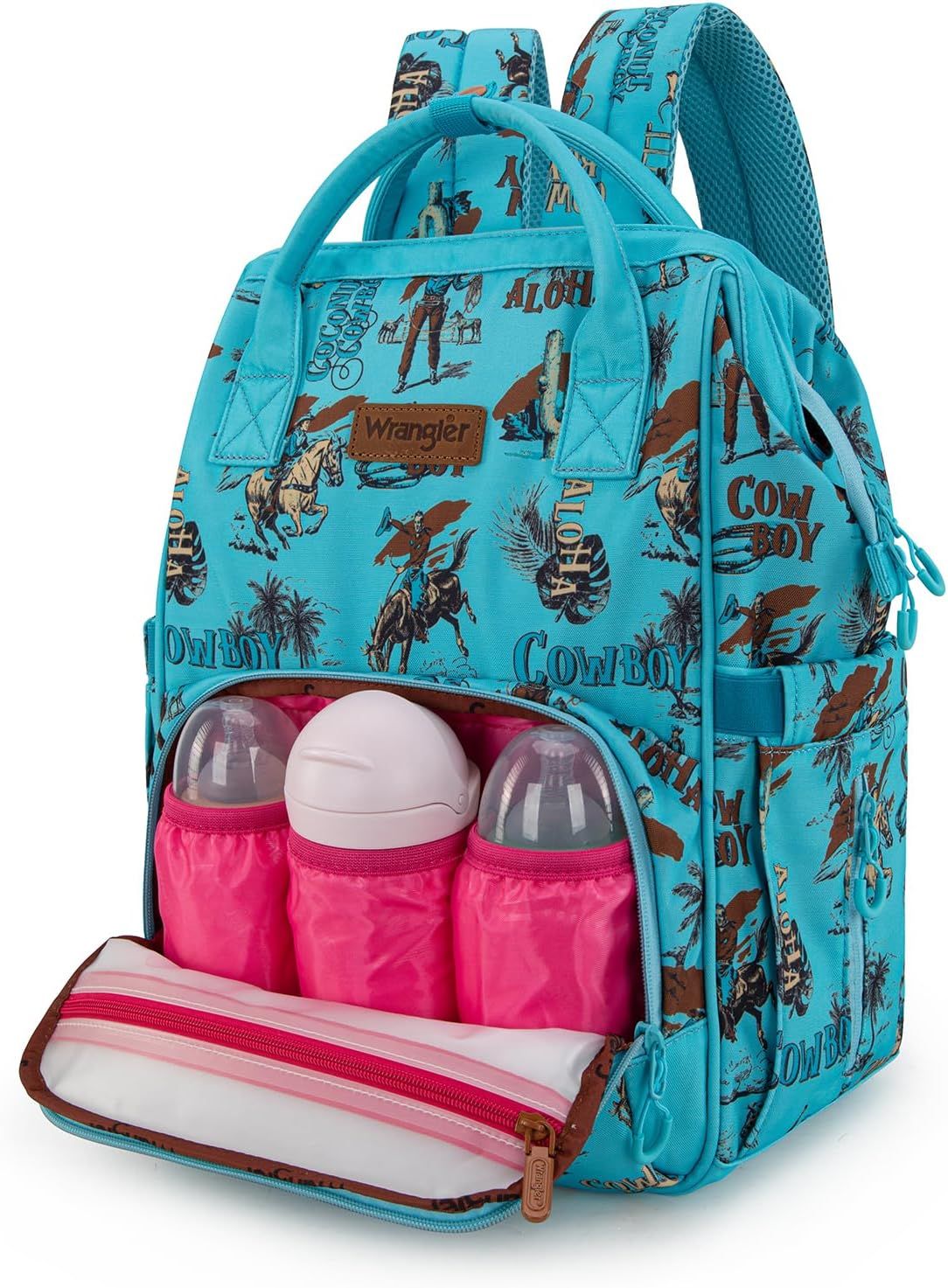 Wrangler Western Printed Callie Diaper Bag Backpack