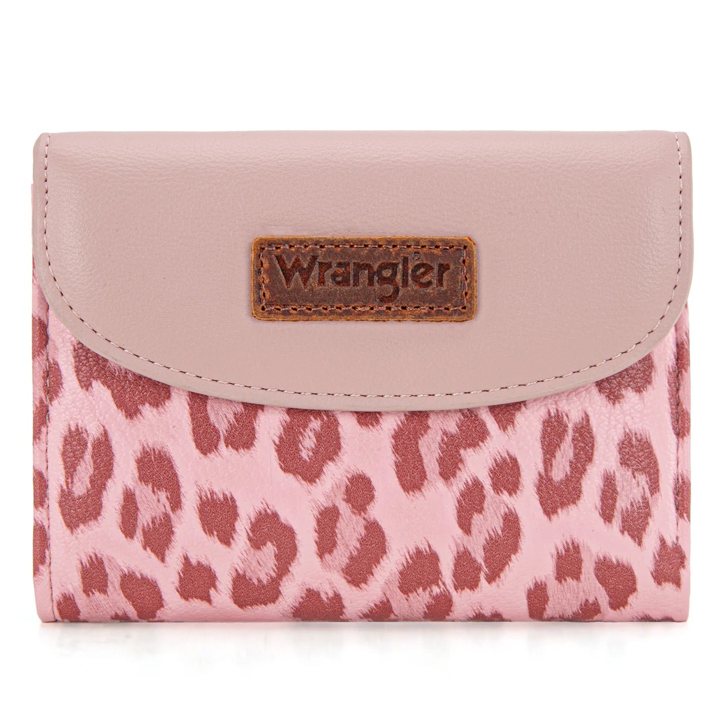 Wrangler Tri-Fold Wallet – Leopard & Pink Leopard