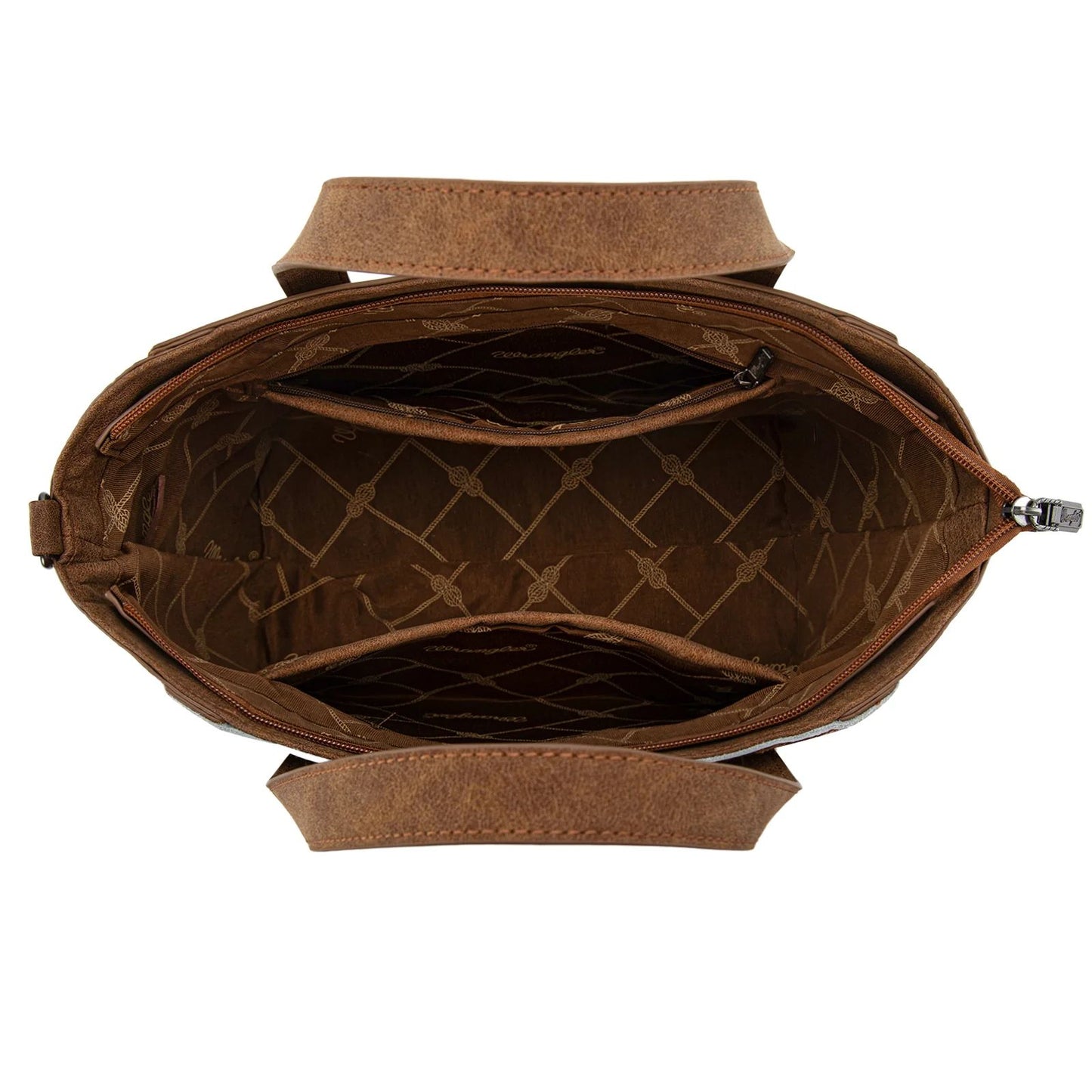 Wrangler Genuine Hair-On Cowhide Wide Crossbody Tote