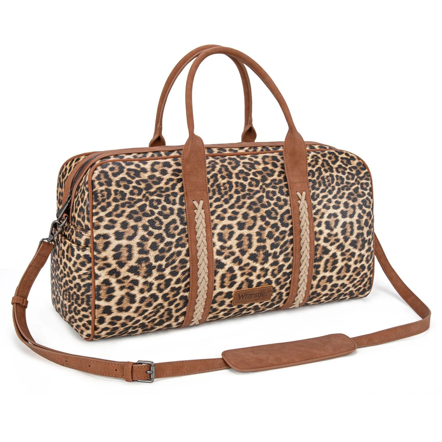 Wrangler Leopard Whipstitch Collection Duffle Bag
