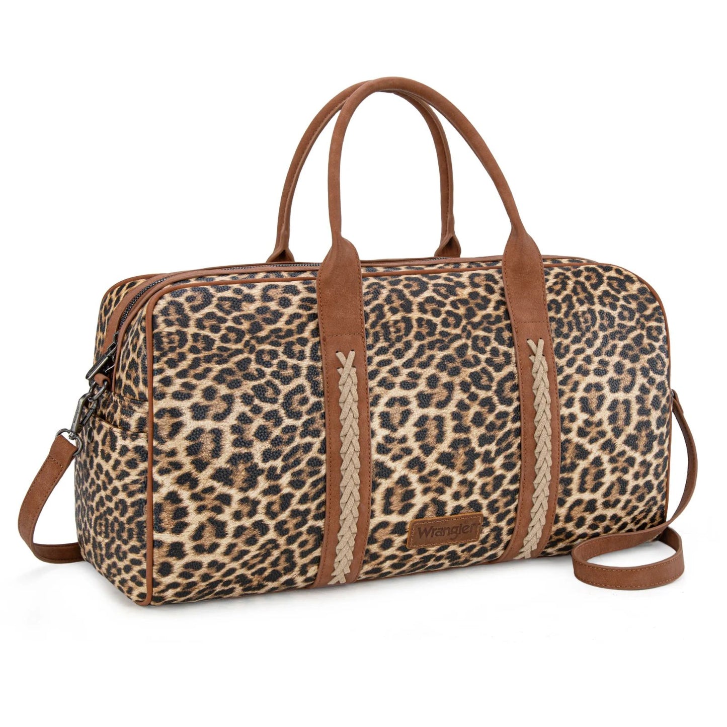 Wrangler Leopard Whipstitch Collection Duffle Bag