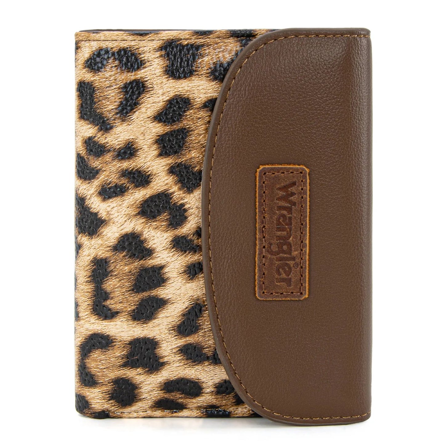 Wrangler Tri-Fold Wallet – Leopard & Pink Leopard