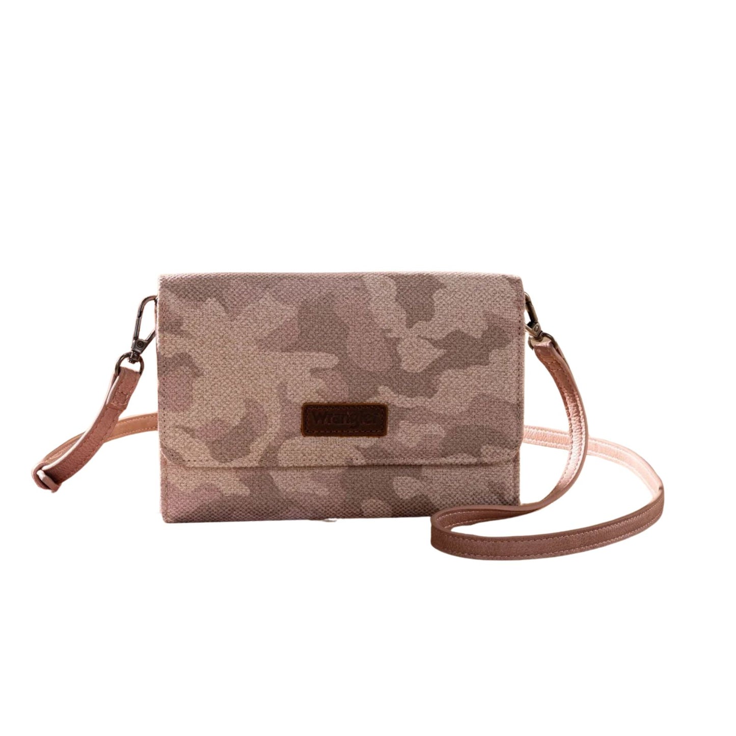 Wrangler Camo Print Canvas Crossbody Clutch