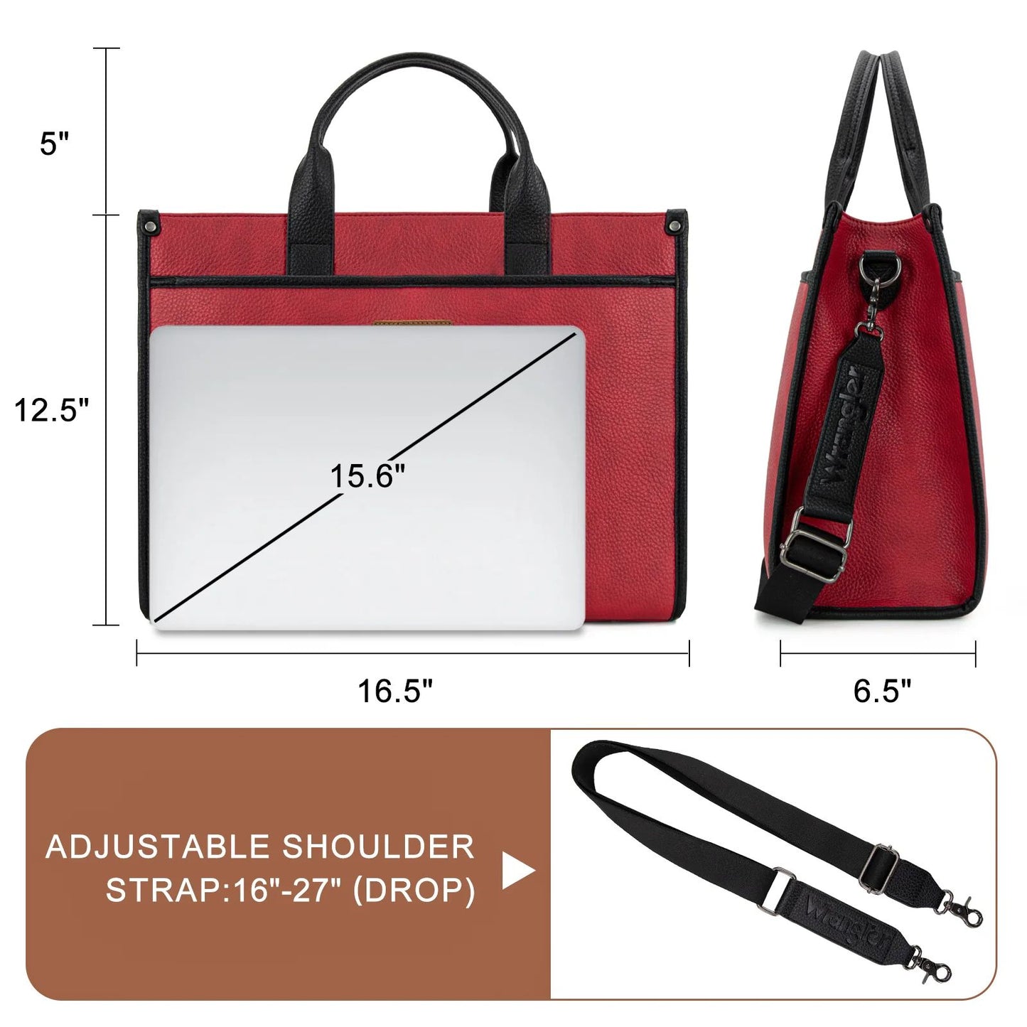 Wrangler Carry-All Large Tote – Work Crossbody Tote