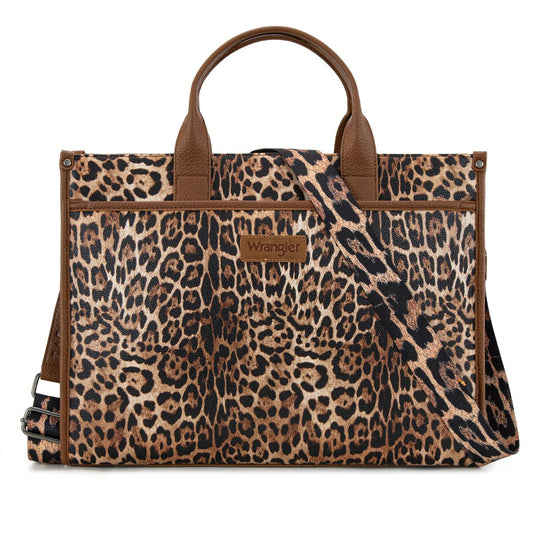 Animal Print Wrangler Carry-All Large Tote – Work Tote Crossbody