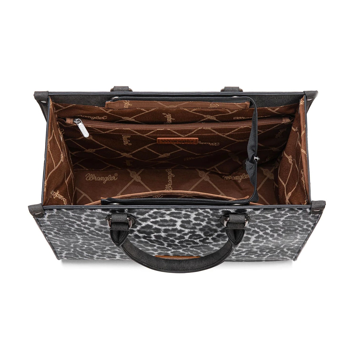 Wrangler Leopard Print Wide Tote Bag