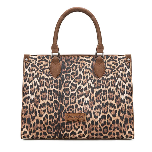 Wrangler Leopard Print Wide Tote Bag