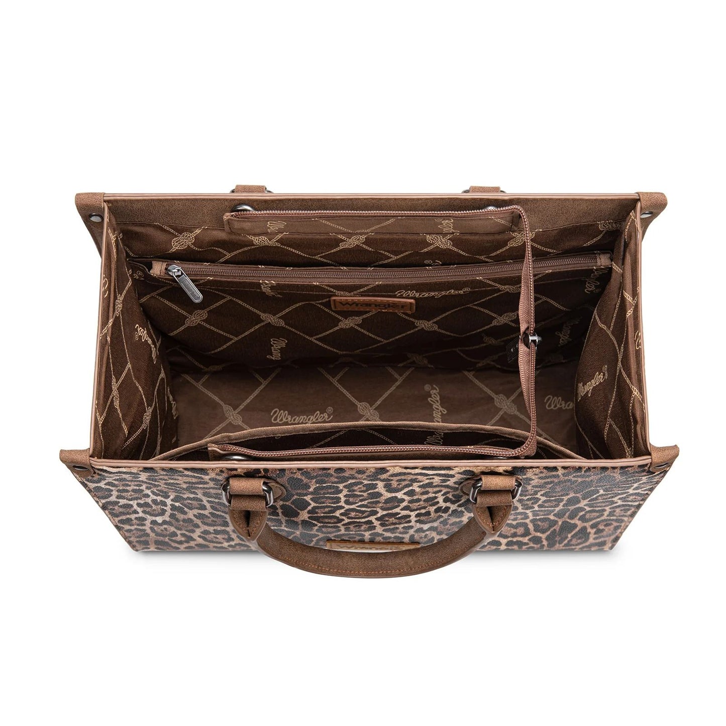Wrangler Leopard Print Wide Tote Bag