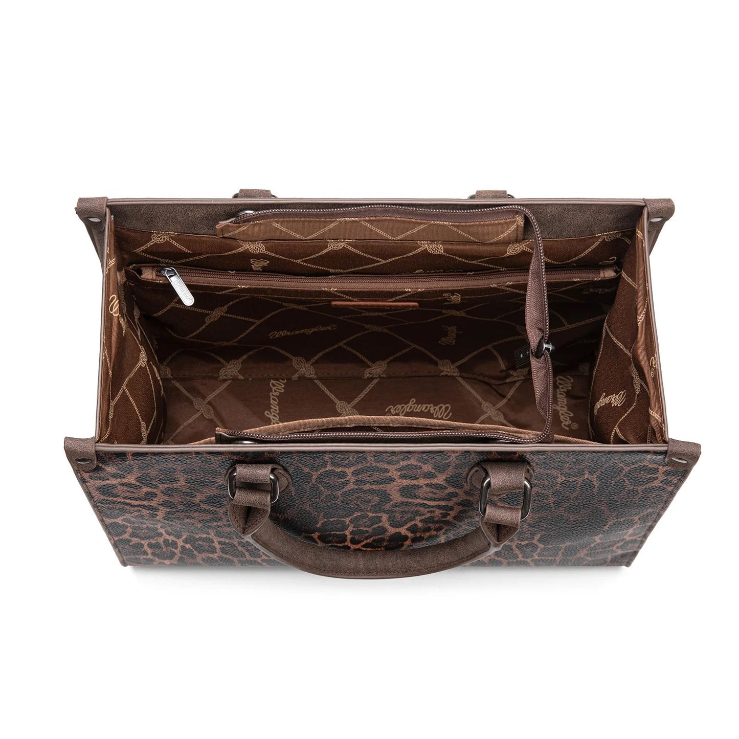 Wrangler Leopard Print Wide Tote Bag