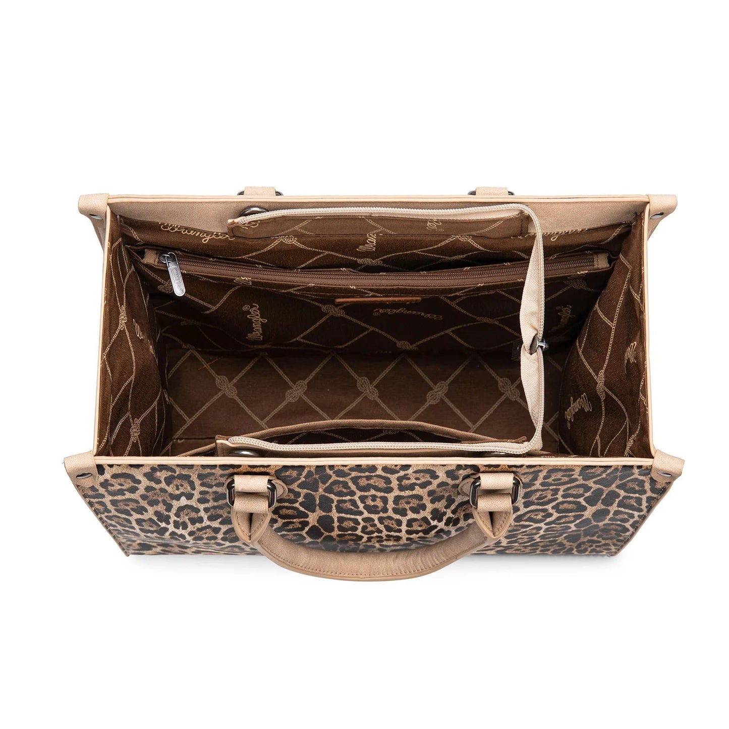 Wrangler Leopard Print Wide Tote Bag
