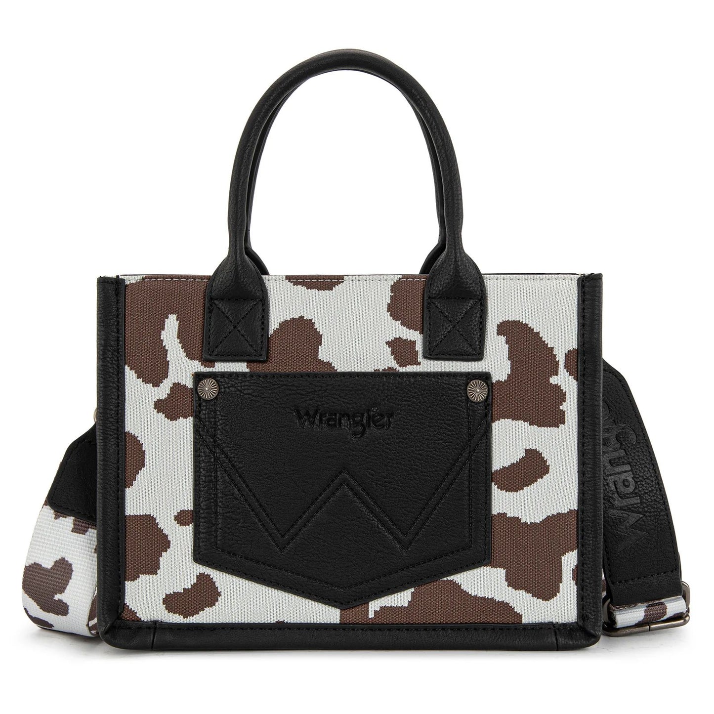 Wrangler Cow Print Crossbody Tote