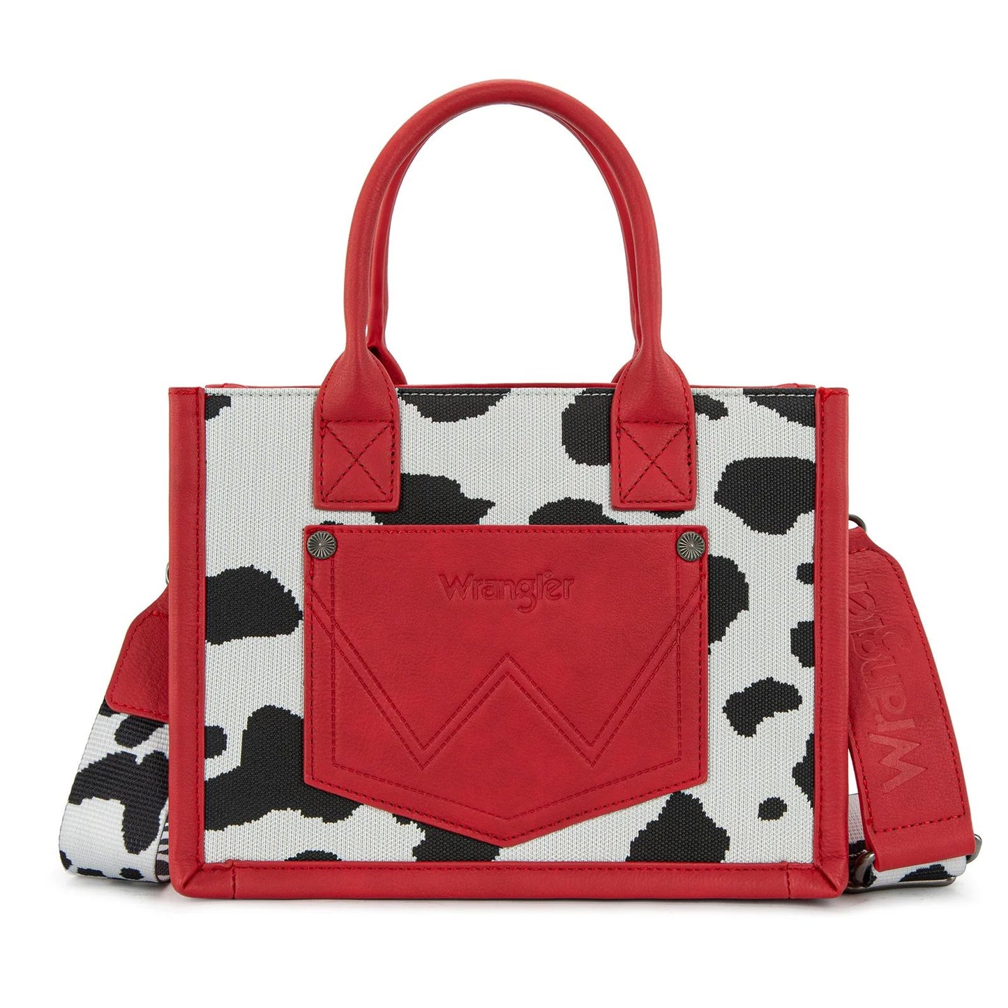 Wrangler Cow Print Crossbody Tote