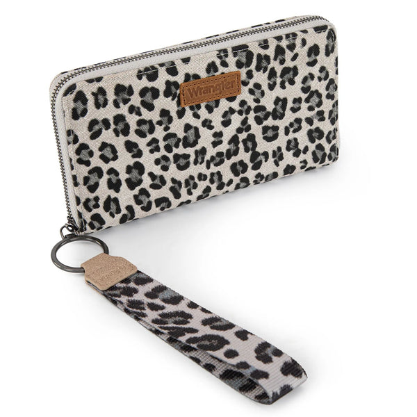 Wrangler Leopard Print Wristlet Wallet