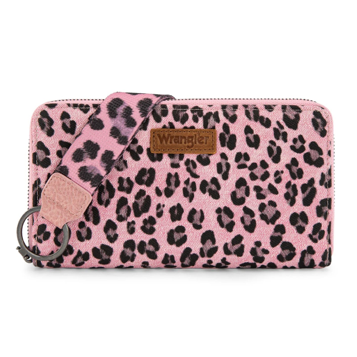Wrangler Leopard Print Wristlet Wallet