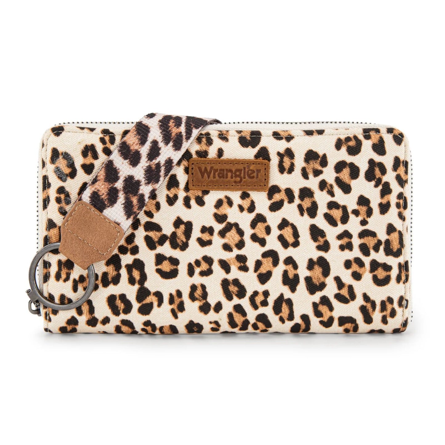 Wrangler Leopard Print Wristlet Wallet