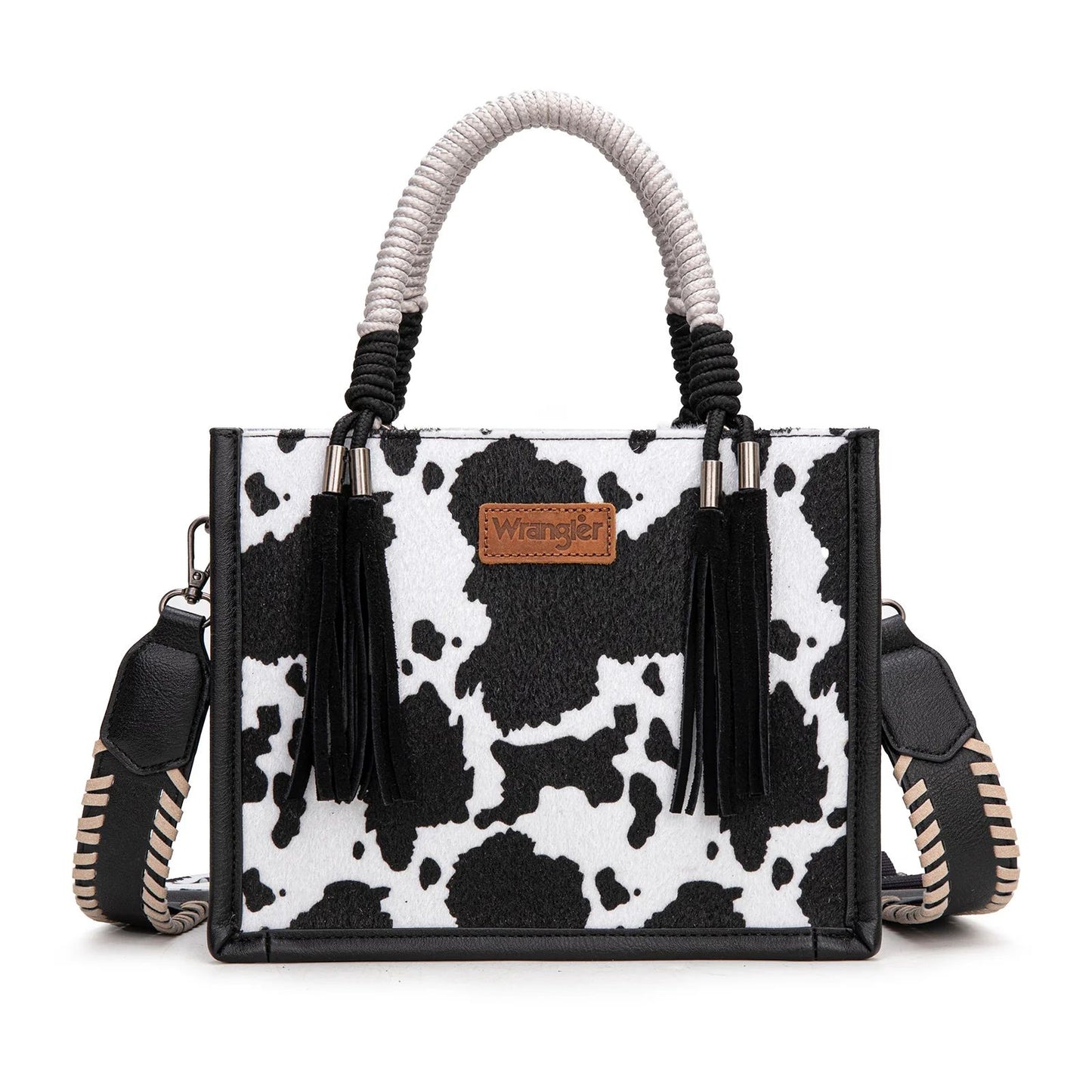 Wrangler Cow Print Crossbody Tote