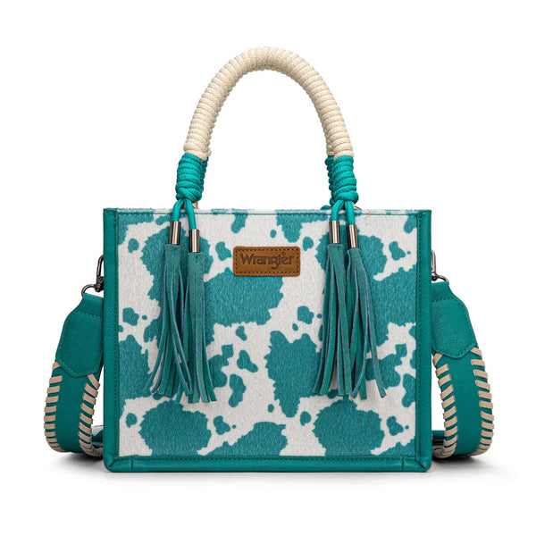 Wrangler Cow Print Crossbody Tote